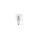 Lampa LED STAR+ GLOWdim CL P40 FILAMENT 4W 827 E14