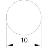 RD 10-V4A, Drut okrągły