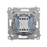 Simon 54 Przycisk „światło” 10A szybkozłączka brąz mat