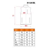 Bezrękawnik roboczy, dwustronny, jedna strona odblaskowa, rozmiar XXL/58