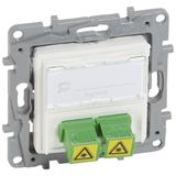 NILOE - GNIAZDO ŚWIATŁOWODOWE 2 X SC/APC BIAŁE, Legrand