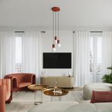 Lampa biurkowa HALO ochra czerwona