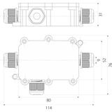 PI3P puszka IP68 PG9-3P OPATÓWEK