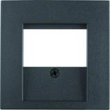 BERKER B.3/B.7 Płytka czołowa do gniazda TAE i głośnikowego antracyt 6810331606 HAGER