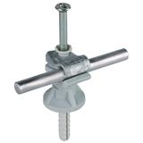 Wspornik DEHNfix do drutu 8 mm z kołkiem, wys. 30 mm, st/szary