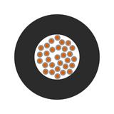Przewód Ólflex heat 125 st.C 1x1 OG (pomarańczowy) 1234009 LAPP KABEL