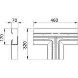 GKH-T70170RW Trójnik, bezhalogenowy