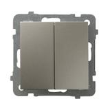 AS Łącznik podwójny krzyżowy - kolor satyna light