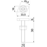 ACMHB M10x30 ZL Śruba z łbem młoteczkowym