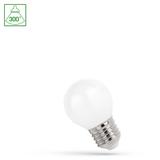 ŻARÓWKA LED KULKA E-27 230V 1W COG WW MILKY SPECTRUM