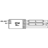 Statecznik elektroniczny QTz 8 2x36 220-240