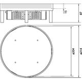 tehalit.VE-EE Pokrywa pełna IP54 20kN EKSR06 fi215 15mm stal nierdzewna