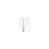 Lampa LED Vintage 1906 LED Filament szkło przezroczyste 15 dim 4,5W/817 E27