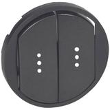 CELIANE - Klawisz Podwójny Podświetlany Grafitowy, Legrand