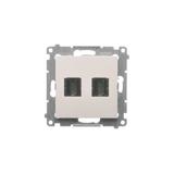 Simon 54 Gniazdo HDMI podwójne biały DGHDMI2.01/11 KONTAKT