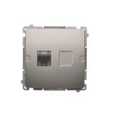 Simon Basic Gniazdo komputerowe RJ45 kategoria 6 pojedyncze ekranowane z przesłoną przeciwkurzową Mo