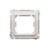 Simon Basic Adapter (przejściówka) na osprzęt standardu 45 × 45 mm. Montaż do puszki na łapki i wkręty biały BMA45M/11 KONTAKT