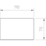 ISSGU70110, PODKŁADKA GUMOWA 70X110X4MM