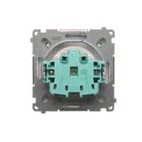 Simon Basic Gniazdo wtyczkowe pojedyncze z uziemieniem 16A 250V z przesłonami torów prądowych szybkozłączka srebrny mat BMGZ1CZ.01/43 BMGZ1cz.01/43 KONTAKT