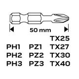 Zestaw bitów udarowych, 10 szt.