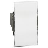 LIVING NOW - PRZYCISK Z PLAKIETKĄ OPISOWĄ-12V - 2 MODUŁY, Bticino