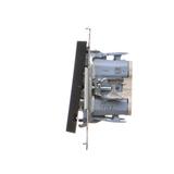 Simon 55 Przycisk zwierny podwójny zwierny bez piktogramu – osobne podświetlenie dla każdego klawisz