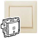 VALENA PRZYCISK JEDNOBIEGUNOWY PODŚWIETLANY Z SYMBOLEM LAMPY KREM 10A-250V~, Legrand