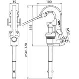 Zacisk fazowy z pomocą zawieszania, wielkość I