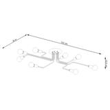 Żyrandol VECTOR 8 biały