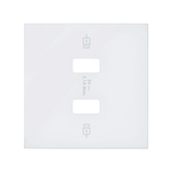Simon 100 Pokrywa podwójnej ładowarki USB dla ref. 10000381-039 biały mat
