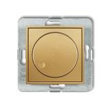 MINI Mechanizm elektronicznego regulatora oświetlenia przyciskowo-obrotowego do lamp LED złoty