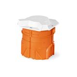 PKS60 ,  Pokrywa przyłączeniowa do przewodów elektroinstalacyjnych na puszkę O 60, biała