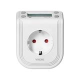 Elektroniczny programator czasowy z górnym wyświetlaczem LCD 230 VAC 3680W Schuko 16 punktów przeł D