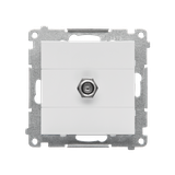 Simon 55 Gniazdo antenowe typu /F/ pojedyncze Do instalacji indywidualnych Jasnoszary mat
