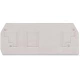 ścianka końcowa jasnoszara