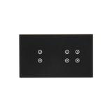 Simon 54 Touch Panel dotykowy S54 Touch 2 moduły 2 pola dotykowe pionowe + 4 pola dotykowe zastygła lawa DSTR234/73 KONTAKT