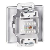 Gniazdo 1xRJ45 Cat5 Pearl, RJ45-5CAT/P1, antracyt