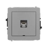 DECO Mechanizm gniazda komputerowego pojedynczego 1xRJ45, kat. 5e, ekranowany, 8-stykowy, bez pola o