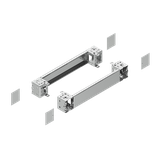 Spacial Przód i tył cokołu do SFX, SMX, SFHD stal nierdzewna 316L 100x 1200mm