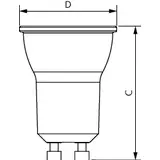 Żarówka LED 3,5W=35W 250lm 2700K barwa ciepła MR11 GU10 3,5W-35W WW 36st. 2700K barwa ciepła SRT6 PH