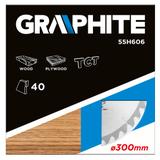 Tarcza do pilarki, widiowa, 300 x 30 mm, 40 zębów