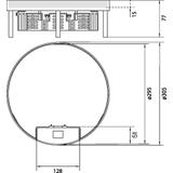 tehalit.VE-EE Pokrywa uchylna IP30 5kN EKR12 fi306 15mm stal nierdzewna