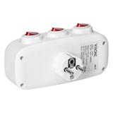 Rozgałęźnik 3x2P+Z z 3 włącznikami ES-3 ORNO