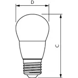 Żarówka LED Kulka 7W=60W 806lm / 4000K barwa neutralna lustre 7-60W E27 840 P48 FR PHILIPS