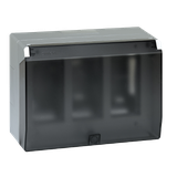 Simon Connect Obudowa natynkowa S500 z pokrywą 3-modułowa 6x K45 kompletna aluminium