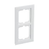 AXCENT Ramka 2-krotna  białe szkło