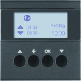 BERKER B.X/S.1 Żaluzjowy łącznik czasowy z wyświetlaczem do sterowania żaluzjami antracyt 85741185 H