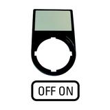 M22S-ST-GB10 Tabliczki opisowe,ramki tabliczek OFF ON 216499 EATON