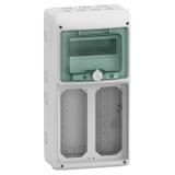 Rozdzielnica natynkowa 1x8 Mureva (dawna Kaedra) IP65 gMRV-1-8-NT-T/10 2 otwory 103x225mm 13186 Schneider