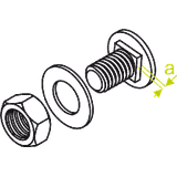 SGN M8X14 ŚRUBA Z ŁBEM GRZYBKOWYM (KPL.)
